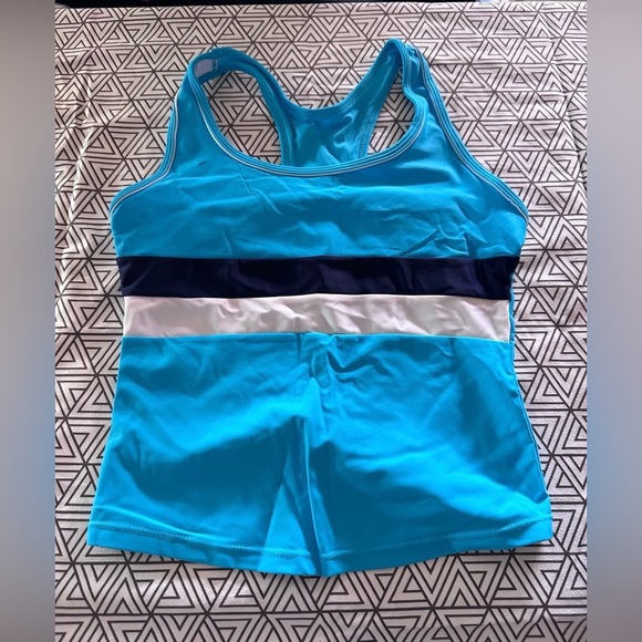 NEW - KABETY Girls plus size Summer Two Piece Boyshort Fashion Tankini Swimsuit - Picture 3 of 7